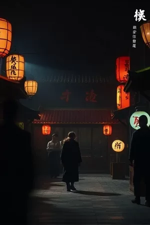 《第七个雨季》封面，积水倒映的旧楼道